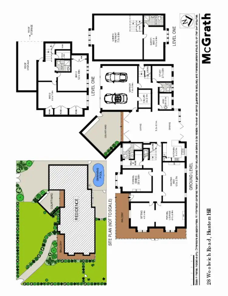 Floorplan of Homely house listing, 28 Woolwich Road, Hunters Hill NSW 2110