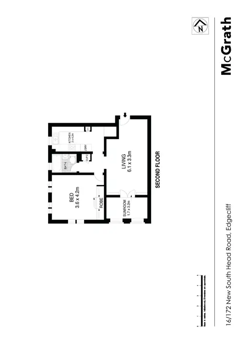Floorplan of Homely apartment listing, 16/172 New South Head Road, Edgecliff NSW 2027