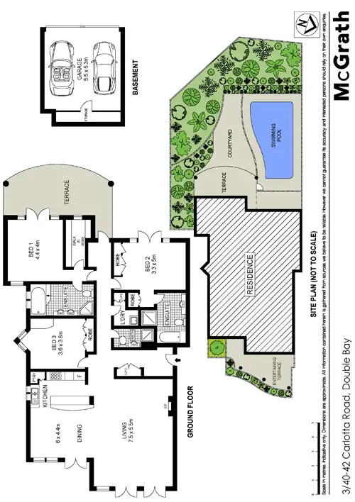 Floorplan of Homely apartment listing, 3/40 Carlotta Road, Double Bay NSW 2028