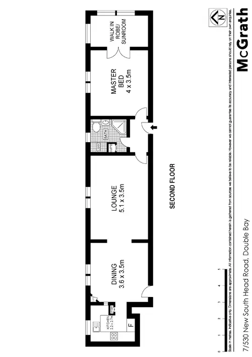 Floorplan of Homely apartment listing, 7/530 New South Head Road, Double Bay NSW 2028