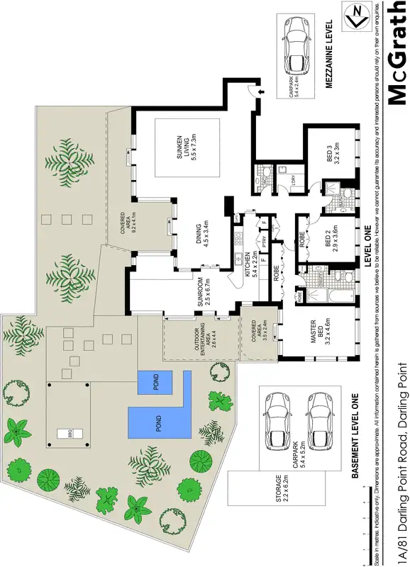 Floorplan of Homely apartment listing, 1A/81 Darling Point Road, Darling Point NSW 2027