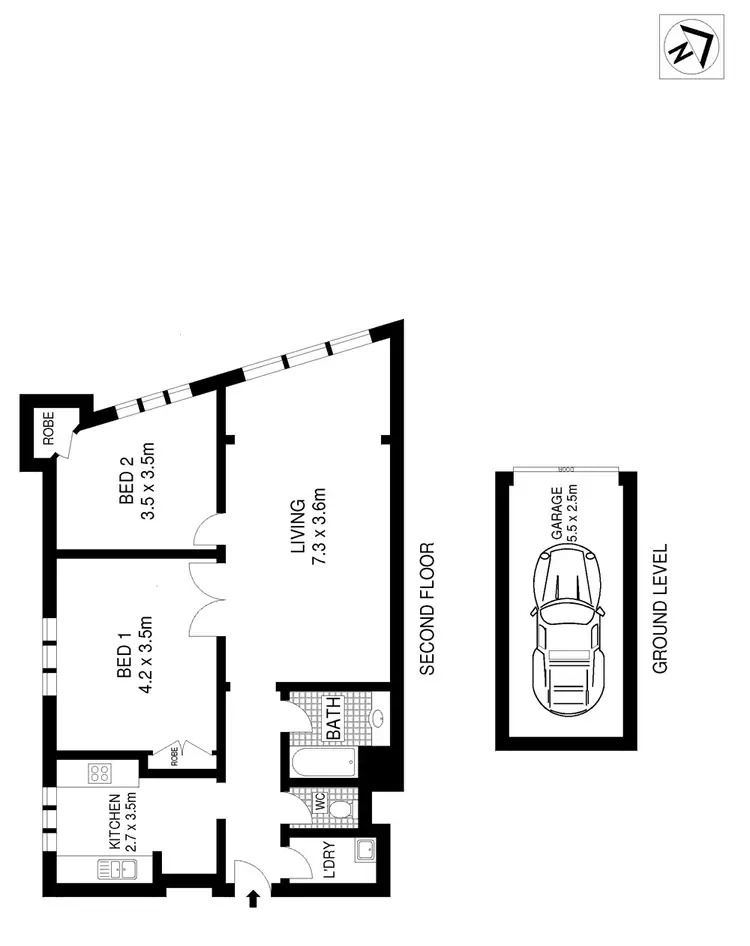 Floorplan of Homely apartment listing, 11/55 Coogee Bay Road, Coogee NSW 2034