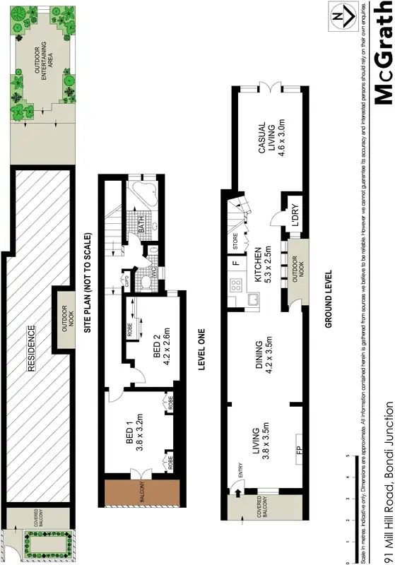 Floorplan of Homely house listing, 91 Mill Hill Road, Bondi Junction NSW 2022