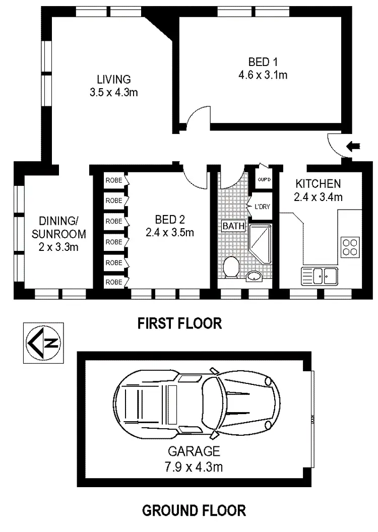 Floorplan of Homely apartment listing, 16/318 Bondi Road, Bondi Beach NSW 2026
