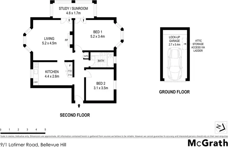 Floorplan of Homely apartment listing, 9/1 Latimer Road, Bellevue Hill NSW 2023