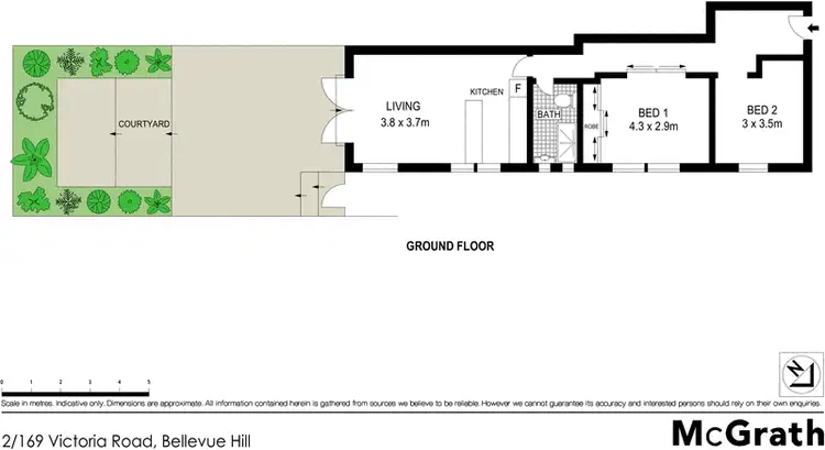 Floorplan of Homely apartment listing, 2/169 Victoria Road, Bellevue Hill NSW 2023