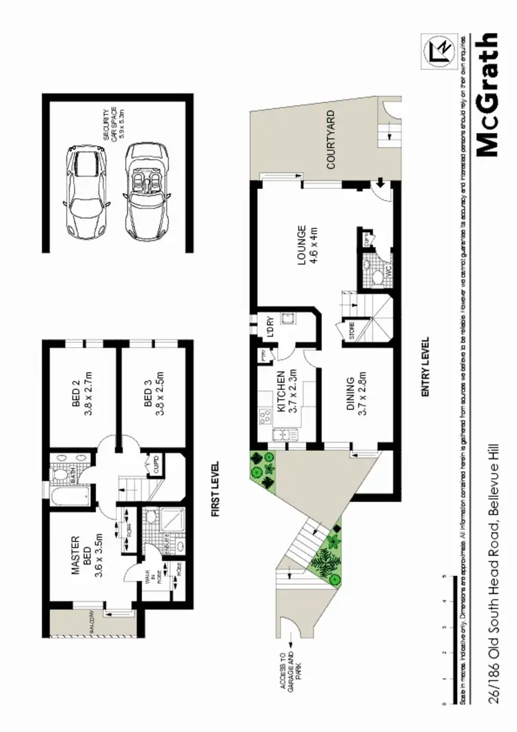 Floorplan of Homely apartment listing, 26/186 Old South Head Road, Bellevue Hill NSW 2023