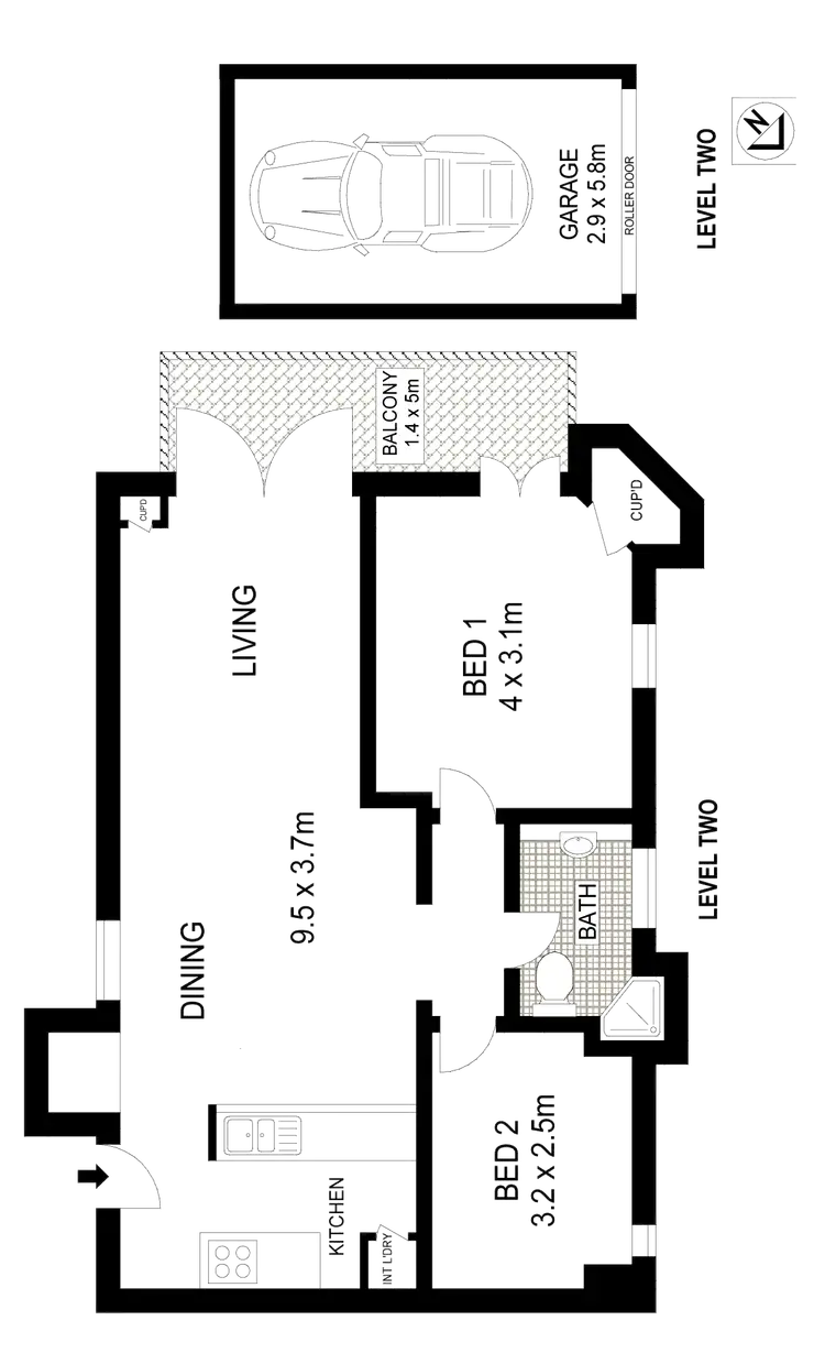 Floorplan of Homely apartment listing, 5/125 Bellevue Road, Bellevue Hill NSW 2023