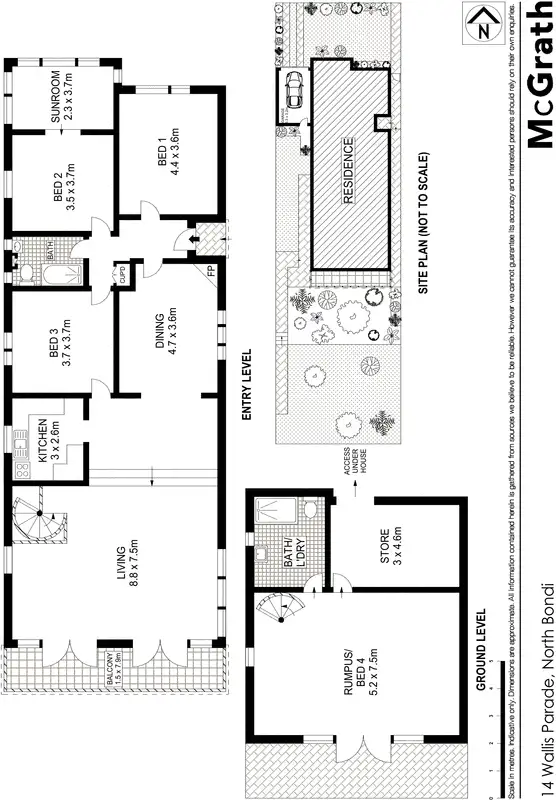 Floorplan of Homely house listing, 14 Wallis Parade, North Bondi NSW 2026