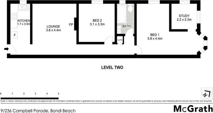 Floorplan of Homely apartment listing, 9/236 Campbell Parade, Bondi Beach NSW 2026