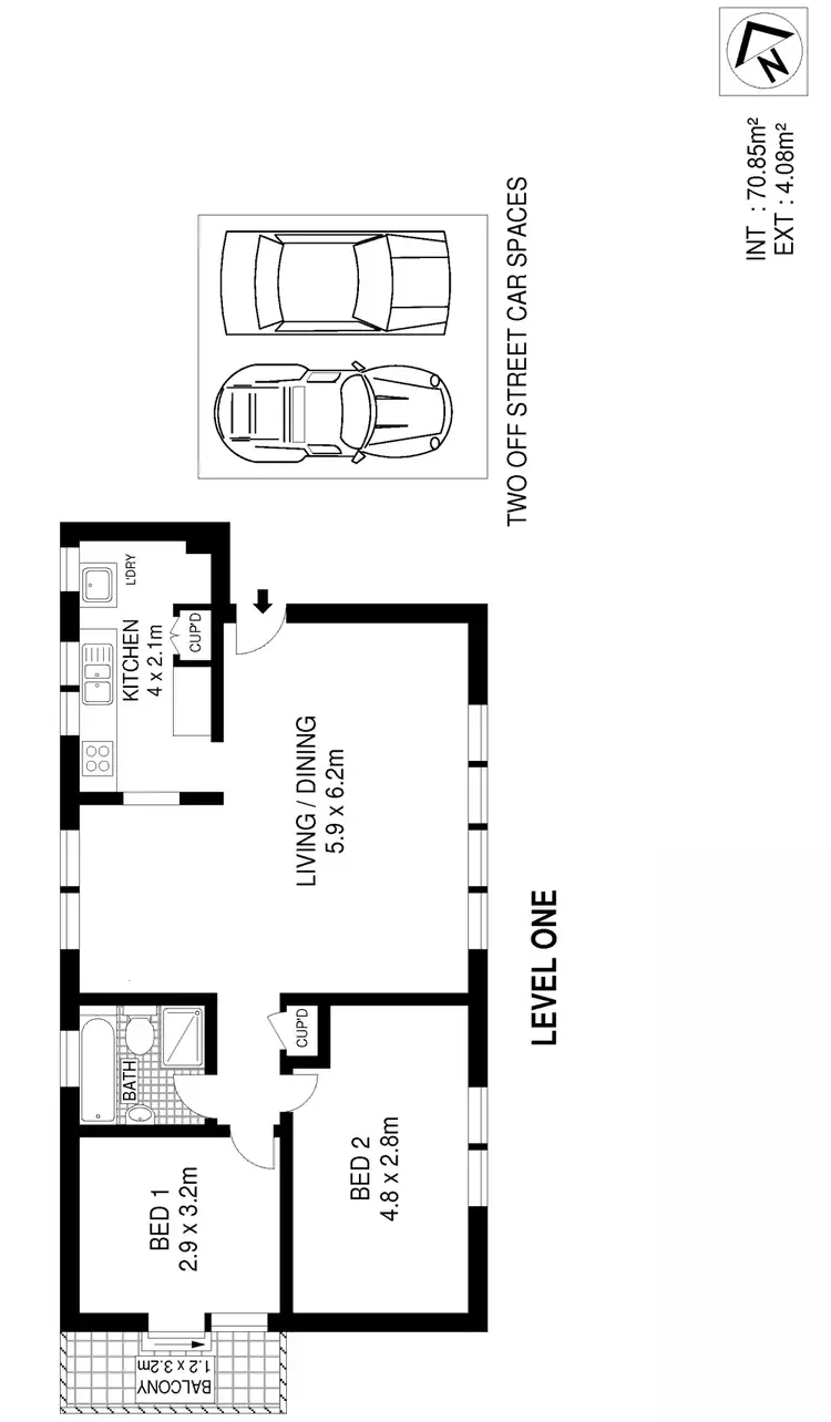 Floorplan of Homely apartment listing, 2/41 Brighton Boulevarde, Bondi Beach NSW 2026