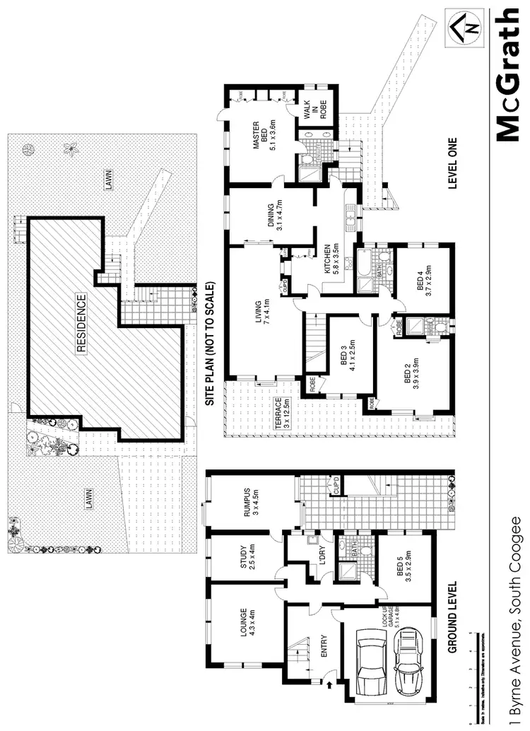 Floorplan of Homely house listing, 1 Byrne Avenue, South Coogee NSW 2034