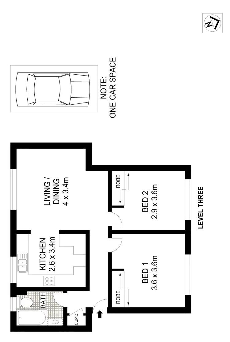 Floorplan of Homely apartment listing, 8/34 Bona Vista Avenue, Maroubra NSW 2035