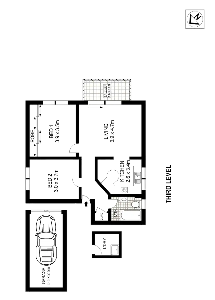Floorplan of Homely apartment listing, 7/34 Bona Vista Avenue, Maroubra NSW 2035