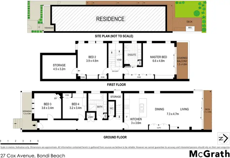 Floorplan of Homely house listing, 27 Cox Avenue, Bondi Beach NSW 2026