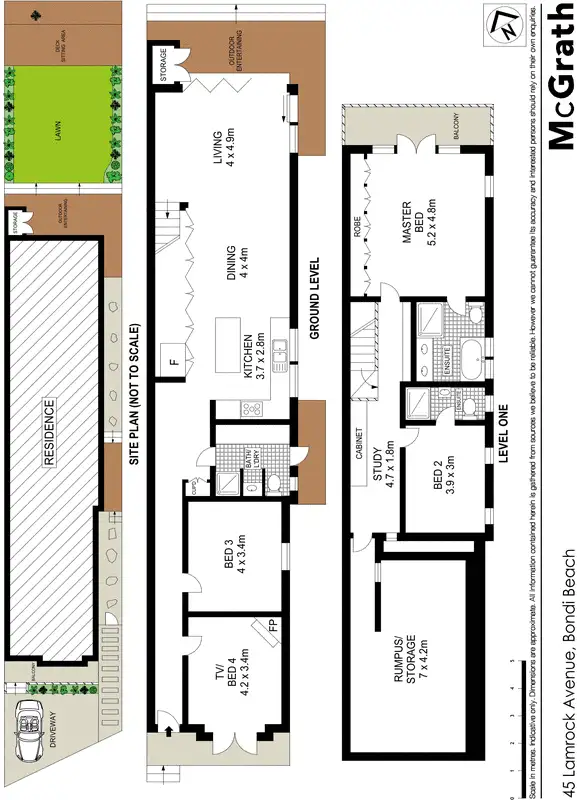 Floorplan of Homely house listing, 45 Lamrock Avenue, Bondi Beach NSW 2026