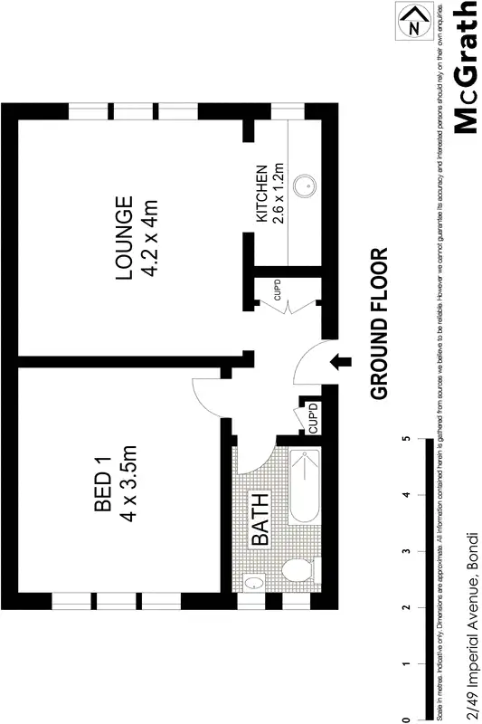 Floorplan of Homely apartment listing, 2/49 Imperial Avenue, Bondi NSW 2026