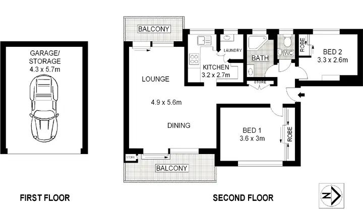 Floorplan of Homely apartment listing, 4/203 Birrell Street, Bondi NSW 2026