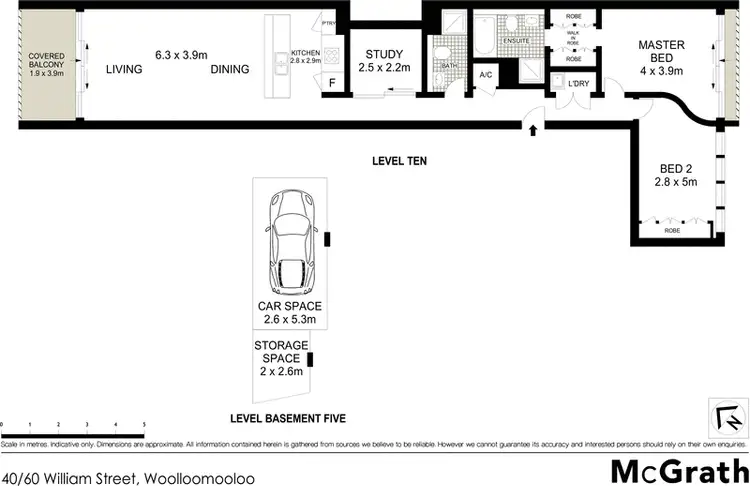 Floorplan of Homely apartment listing, 40/60 William Street, Woolloomooloo NSW 2011