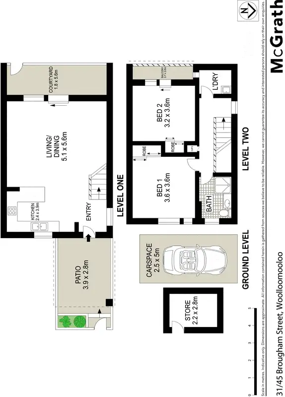 Floorplan of Homely apartment listing, 31/45 Brougham Street, Woolloomooloo NSW 2011