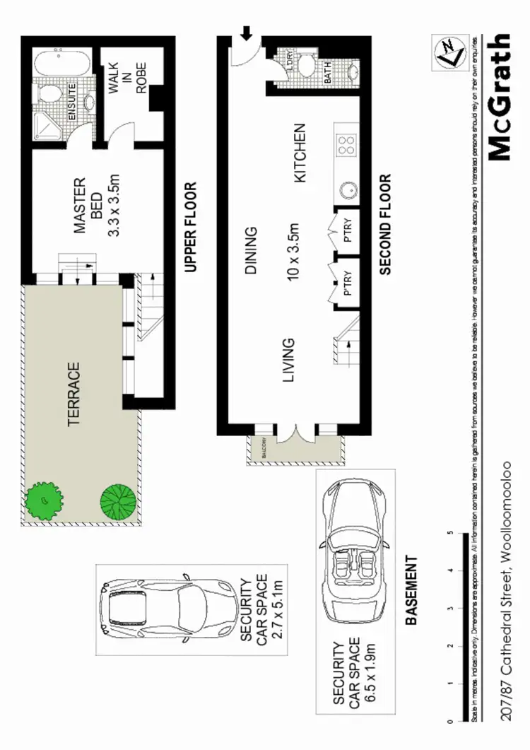 Floorplan of Homely apartment listing, 207/87 Cathedral Street, Woolloomooloo NSW 2011