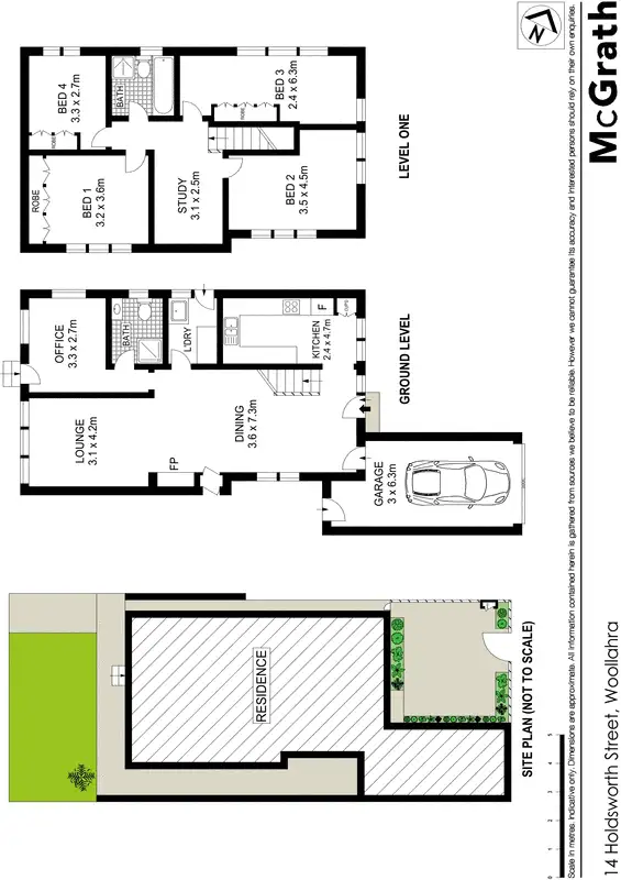 Floorplan of Homely house listing, 14 Holdsworth Street, Woollahra NSW 2025