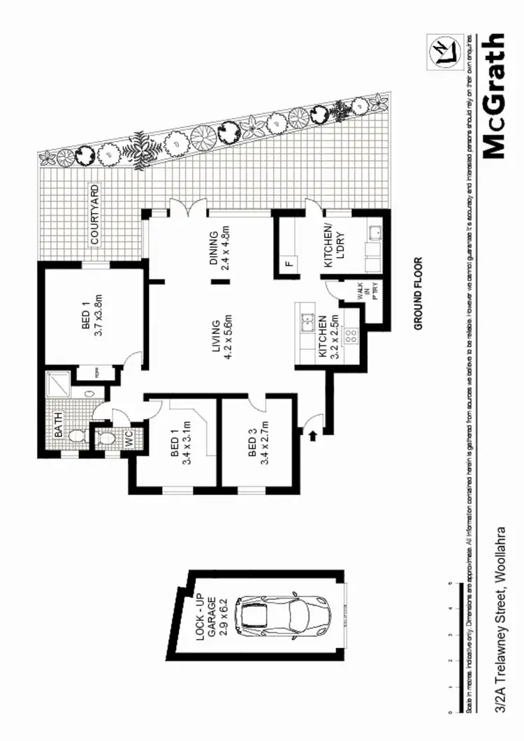 Floorplan of Homely apartment listing, 3/2A Trelawney Street, Woollahra NSW 2025