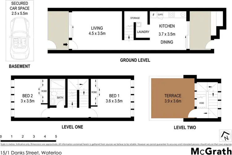 Floorplan of Homely apartment listing, 15/1 Danks Street, Waterloo NSW 2017