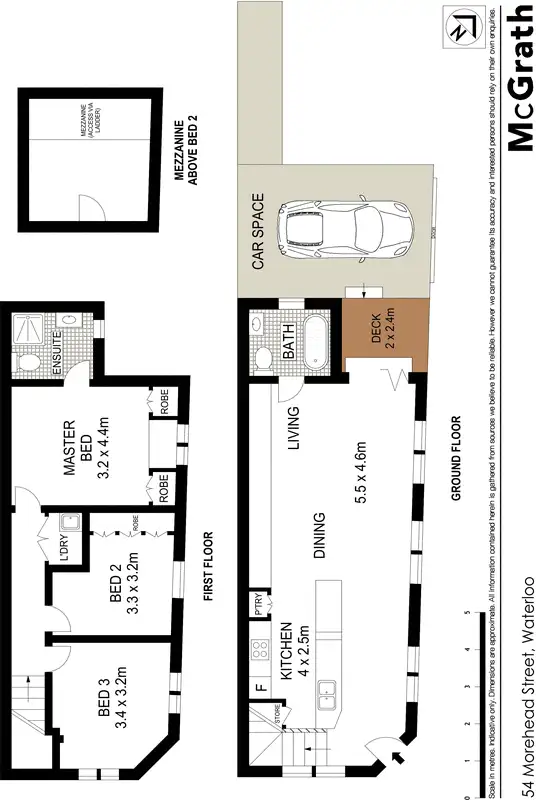 Floorplan of Homely house listing, 54 Morehead Street, Waterloo NSW 2017