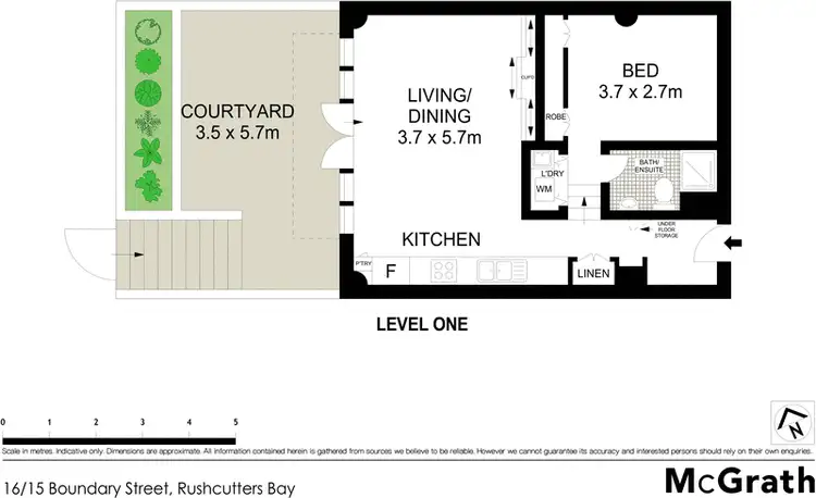 Floorplan of Homely apartment listing, 16/15 Boundary Street, Rushcutters Bay NSW 2011