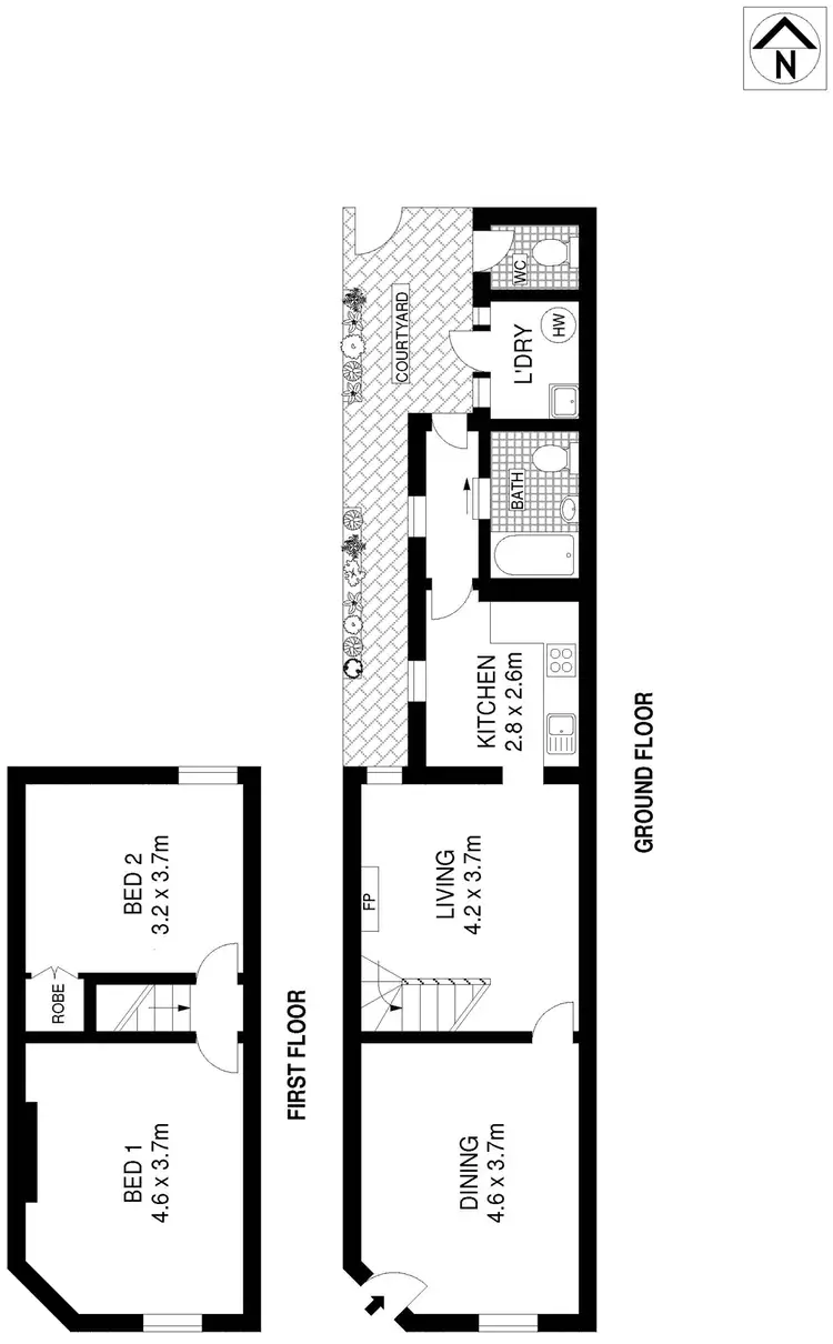 Floorplan of Homely house listing, 70 Boronia Street, Redfern NSW 2016