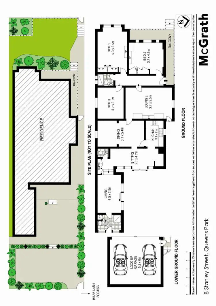 Floorplan of Homely house listing, 8 Stanley Street, Queens Park NSW 2022