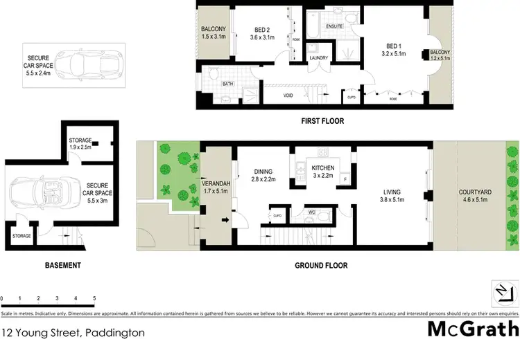 Floorplan of Homely apartment listing, 12 Young Street, Paddington NSW 2021