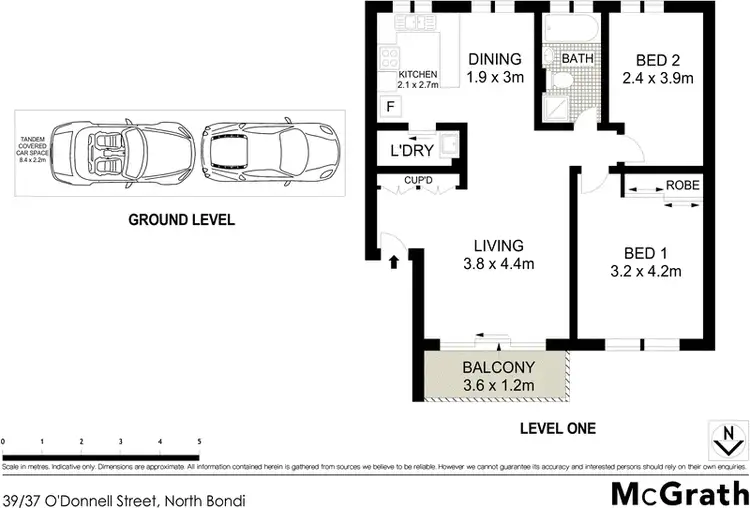 Floorplan of Homely apartment listing, 39/37 O'Donnell Street, North Bondi NSW 2026
