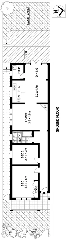 Floorplan of Homely house listing, 43 Frederick Street, North Bondi NSW 2026