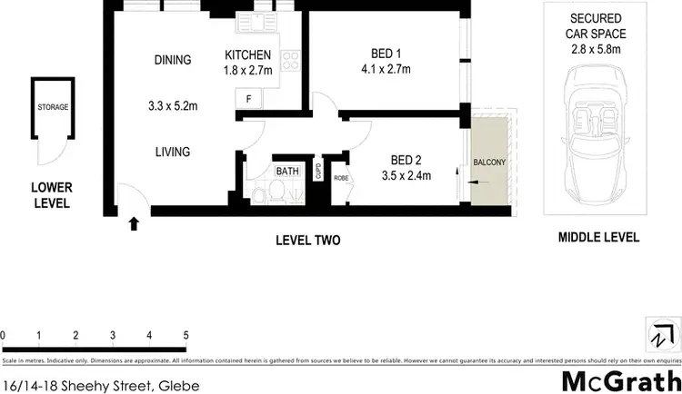 Floorplan of Homely apartment listing, 16/14-18 Sheehy Street, Glebe NSW 2037