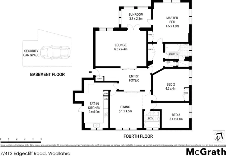 Floorplan of Homely apartment listing, 7/412 Edgecliff Road, Woollahra NSW 2025