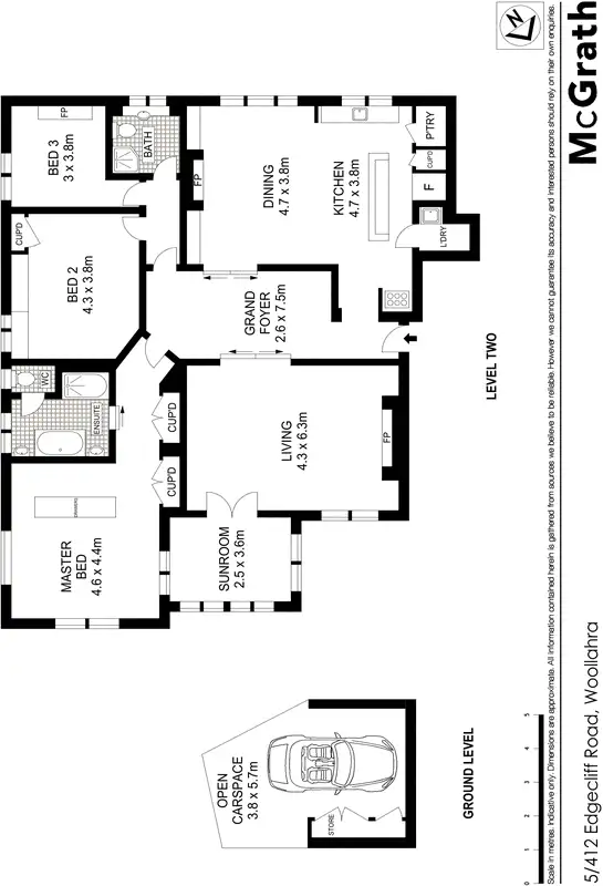 Floorplan of Homely apartment listing, 5/412 Edgecliff Road, Woollahra NSW 2025