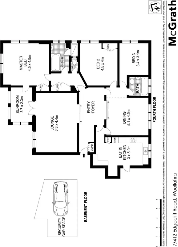 Floorplan of Homely apartment listing, 7/412 Edgecliff Road, Woollahra NSW 2025