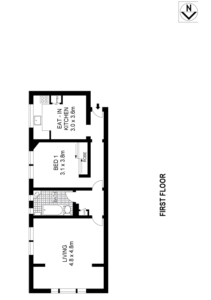 Floorplan of Homely apartment listing, 5/1 Edgecliff Road, Woollahra NSW 2025