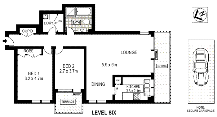 Floorplan of Homely apartment listing, 31/297 Edgecliff Road, Woollahra NSW 2025