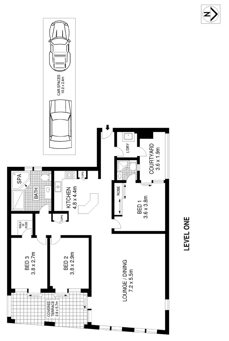 Floorplan of Homely apartment listing, 1/18 Old South Head Road, Vaucluse NSW 2030