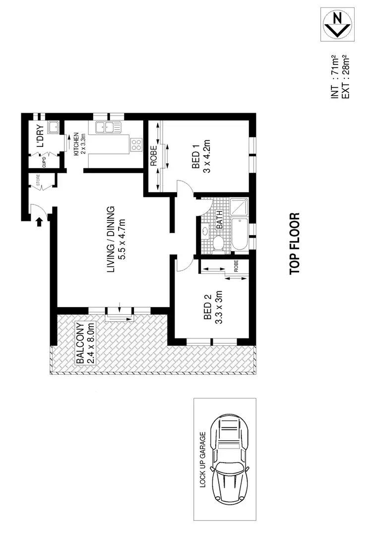 Floorplan of Homely apartment listing, 6/9 Young Street, Vaucluse NSW 2030