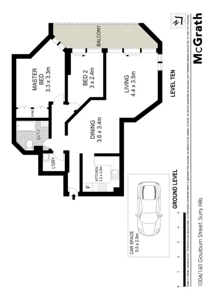 Floorplan of Homely apartment listing, 1004/160 Goulburn Street, Surry Hills NSW 2010