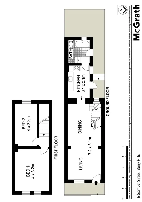 Floorplan of Homely house listing, 5 Samuel Street, Surry Hills NSW 2010