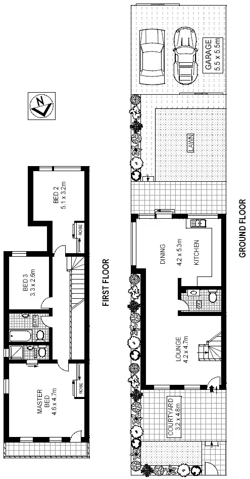 Floorplan of Homely townhouse listing, 21 Garden Street, Eastlakes NSW 2018
