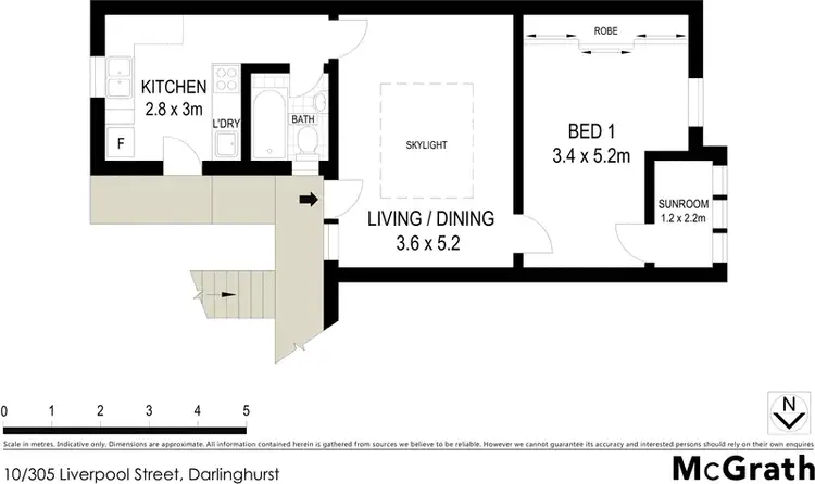 Floorplan of Homely apartment listing, 10/305 Liverpool Street, Darlinghurst NSW 2010