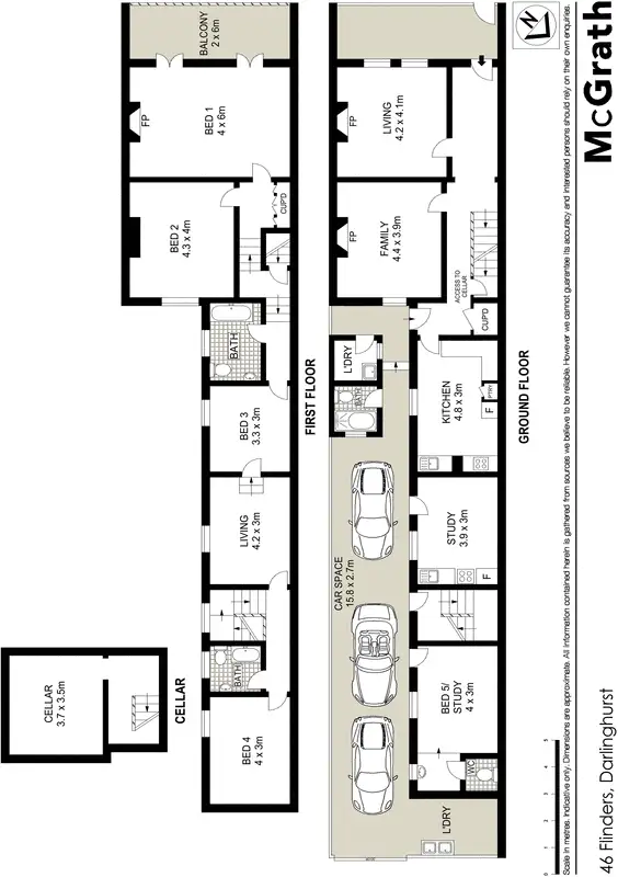 Floorplan of Homely house listing, 46 Flinders Street, Darlinghurst NSW 2010
