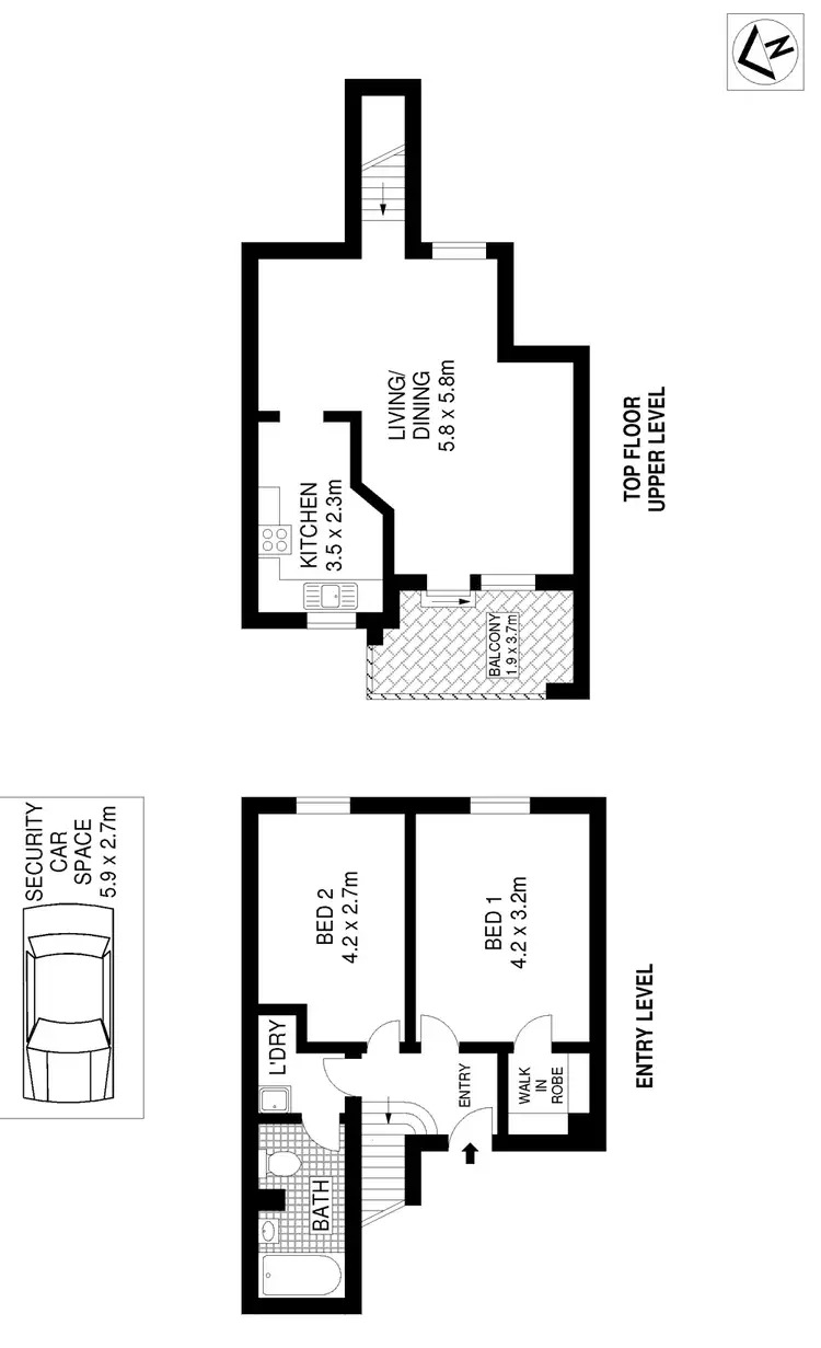 Floorplan of Homely apartment listing, 20/196 Forbes Street, Darlinghurst NSW 1300