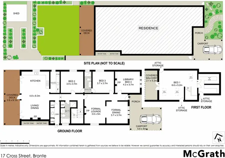 Floorplan of Homely house listing, 17 Cross Street, Bronte NSW 2024